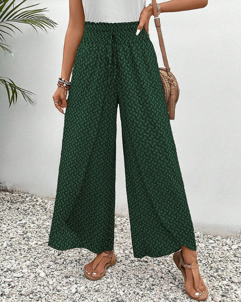 Women’s Smocked Waist Trousers | Summer