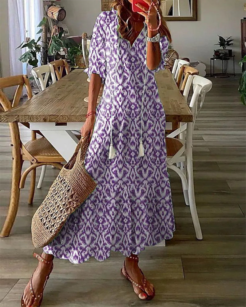 Women's Boho Summer Vacation Dress | Maxi