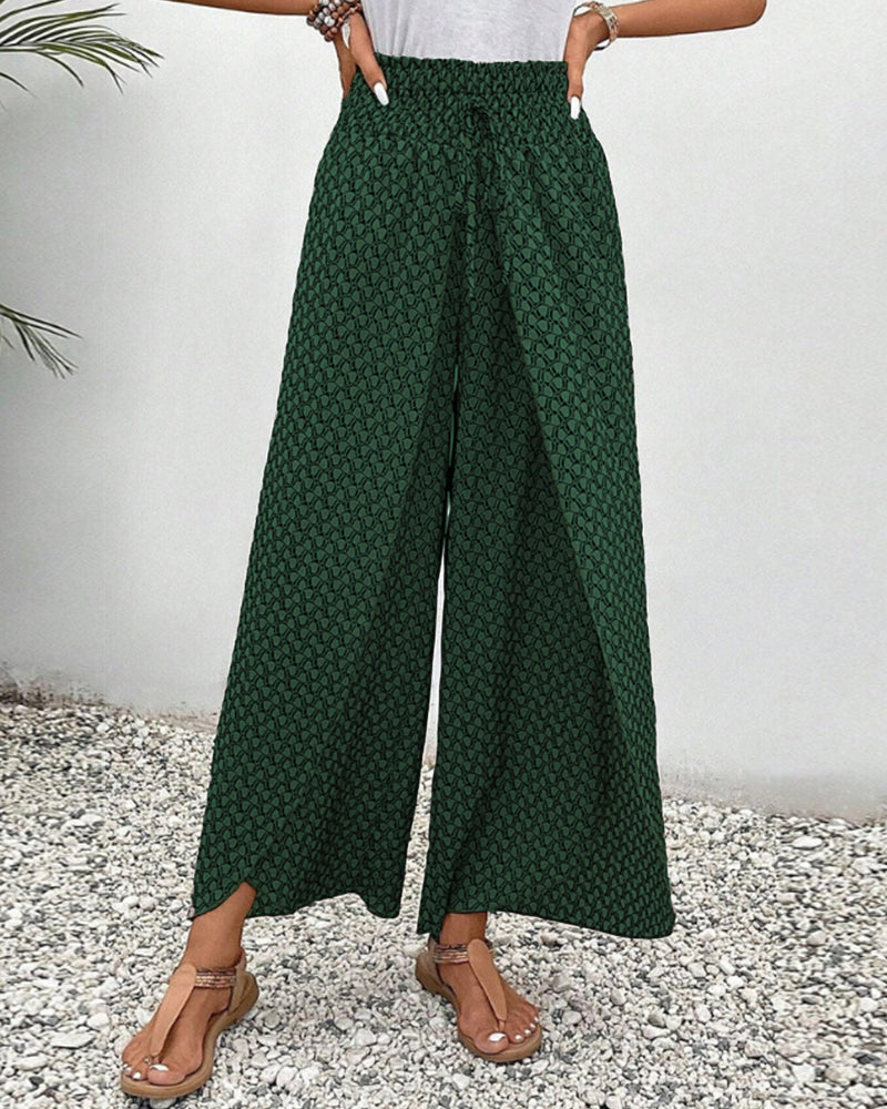 Women’s Smocked Waist Trousers | Summer