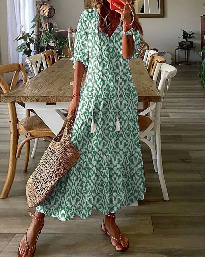 Women's Boho Summer Vacation Dress | Maxi