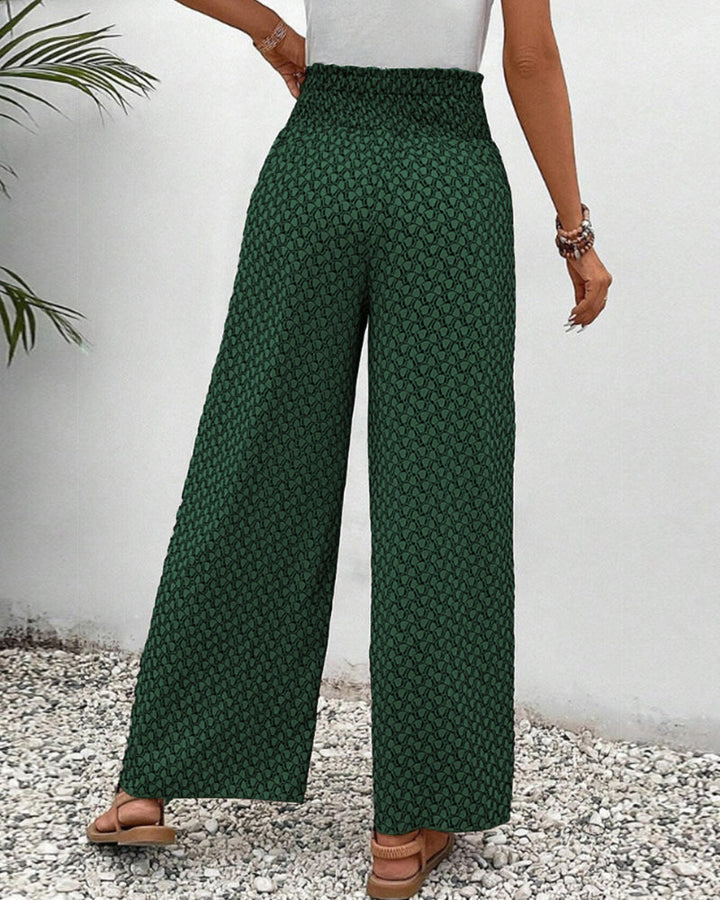 Women’s Smocked Waist Trousers | Summer