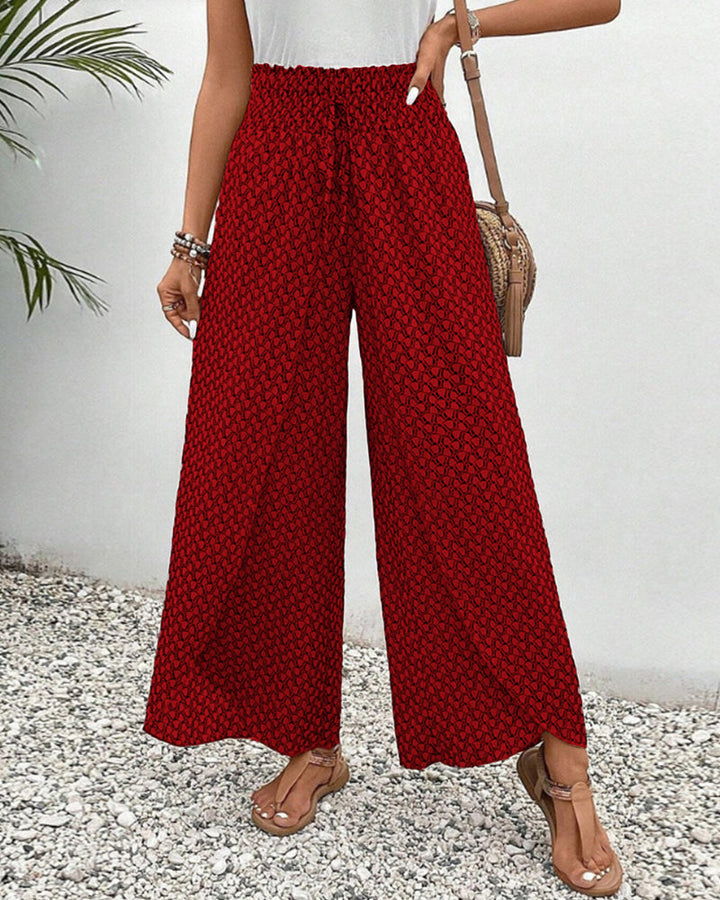 Women’s Smocked Waist Trousers | Summer