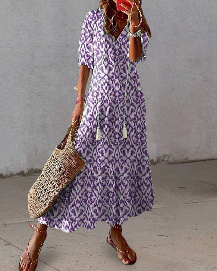 Women's Boho Summer Vacation Dress | Maxi