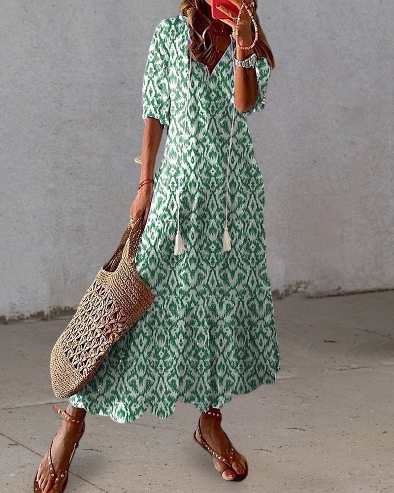 Women's Boho Summer Vacation Dress | Maxi