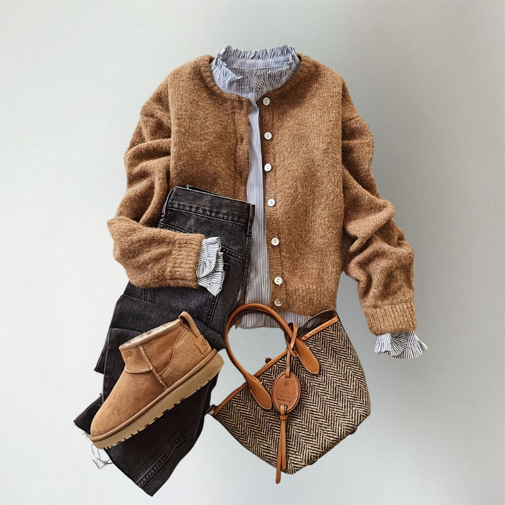 Women's Knitted Button Cardigan | Winter