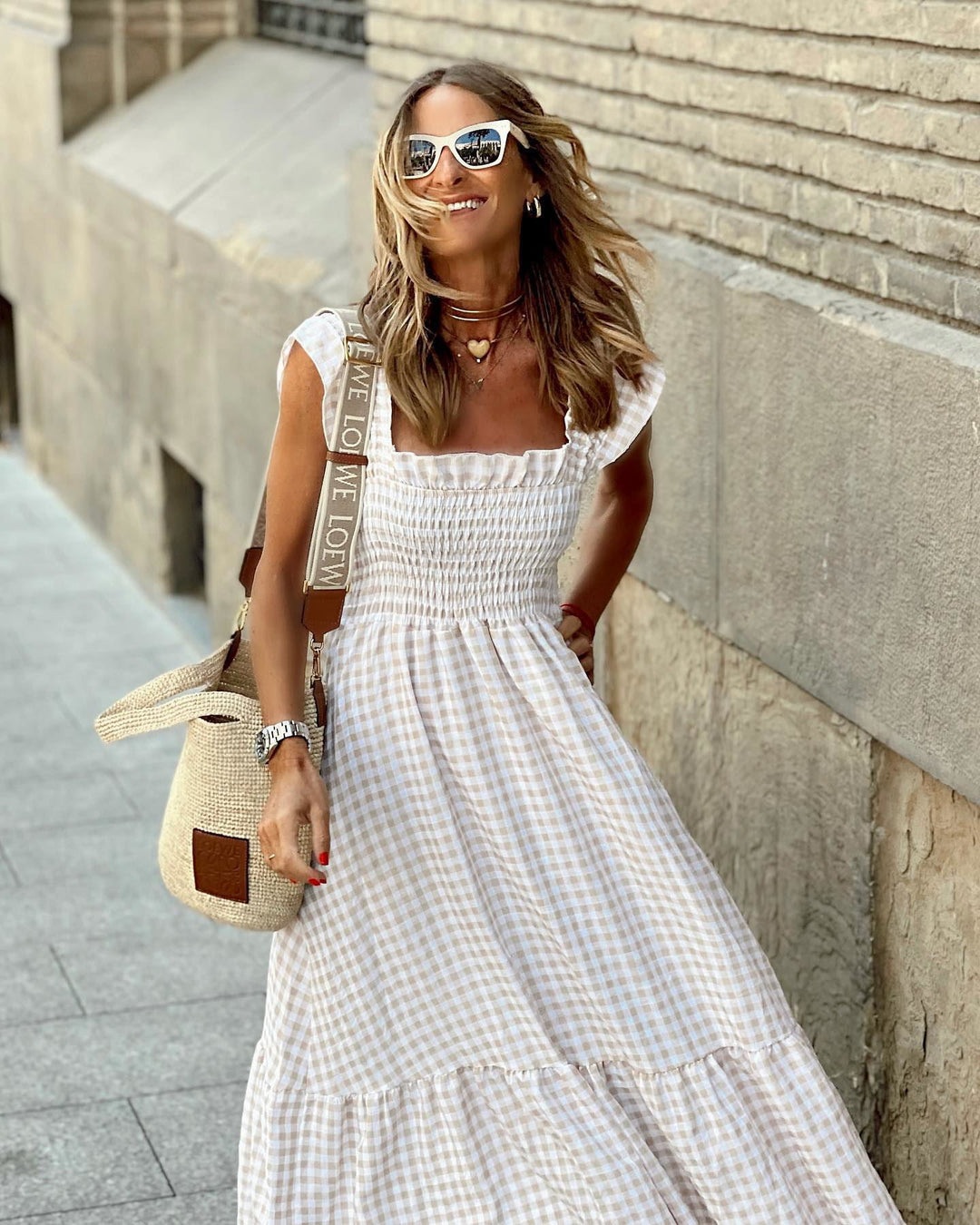 Women’s Flutter Sleeve Vacation Dress | Maxi