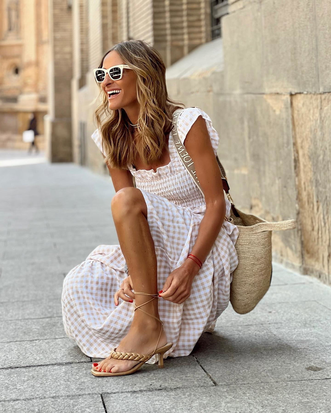 Women’s Flutter Sleeve Vacation Dress | Maxi