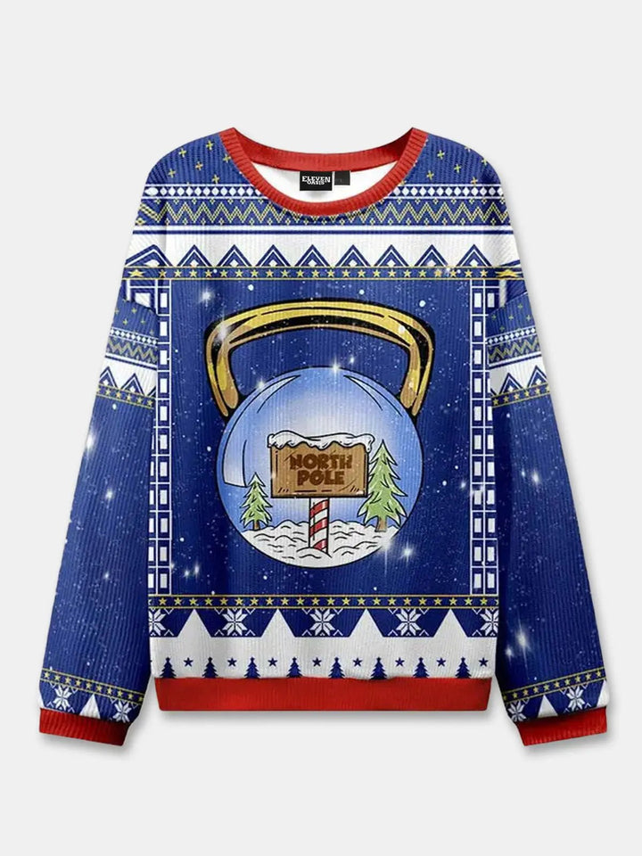 Pull d’hiver unisexe en maille à col rond | Noël