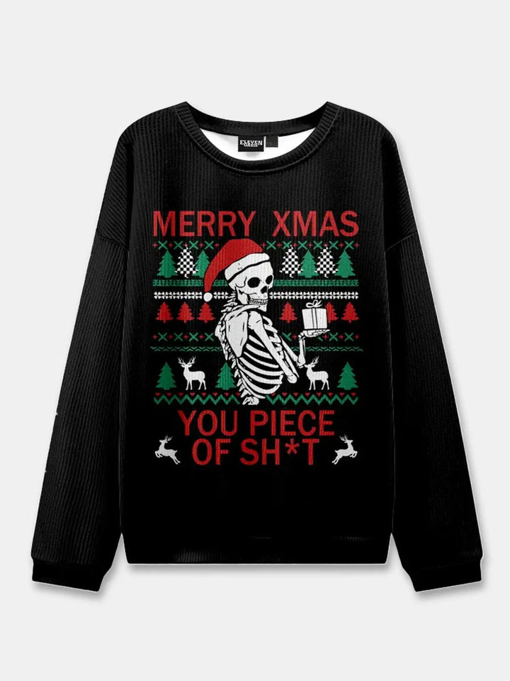 Pull d’hiver unisexe en maille à col rond | Noël