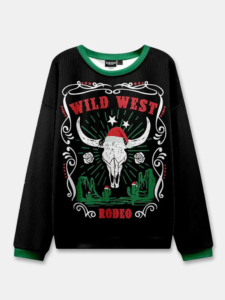 Pull d’hiver unisexe en maille à col rond | Noël