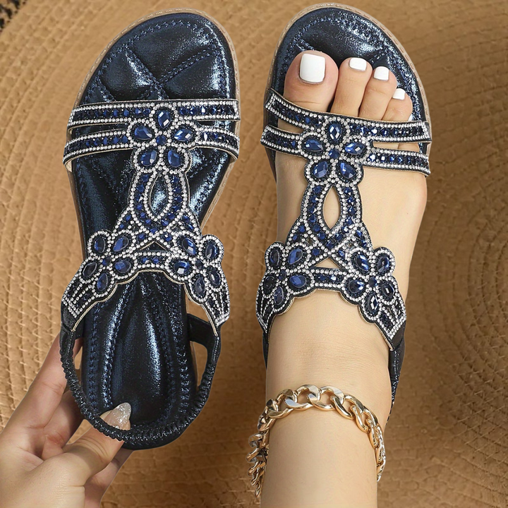 Women’s Flat Boho Summer Sandals | Elastic