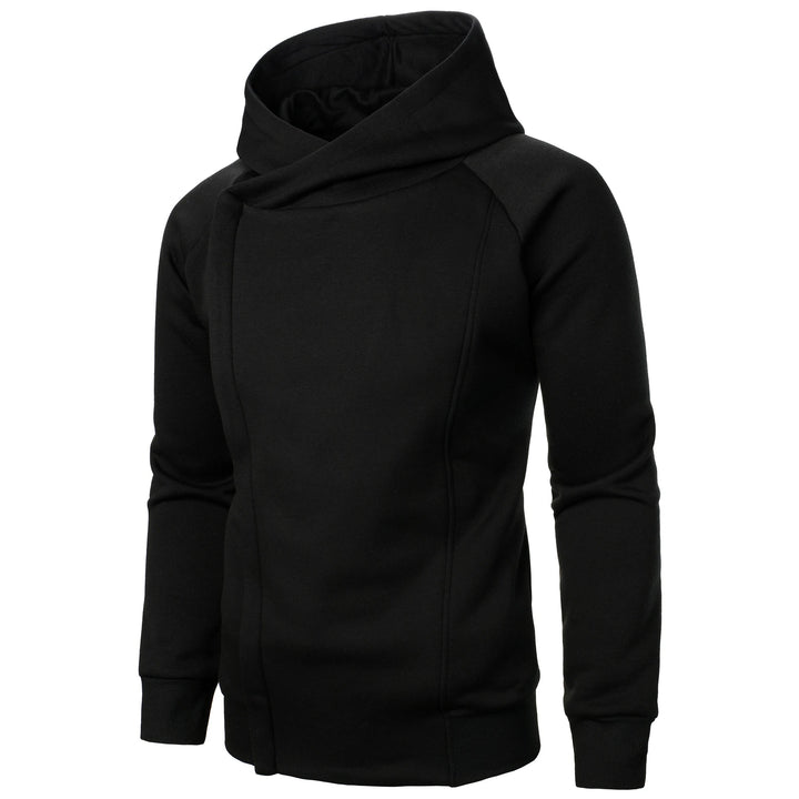 Sweat à capuche uni streetwear d'hiver pour homme | À fermeture éclair