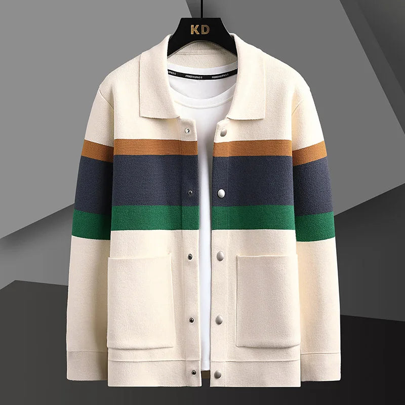 Men's Zip Up Knit Jacket | Winter