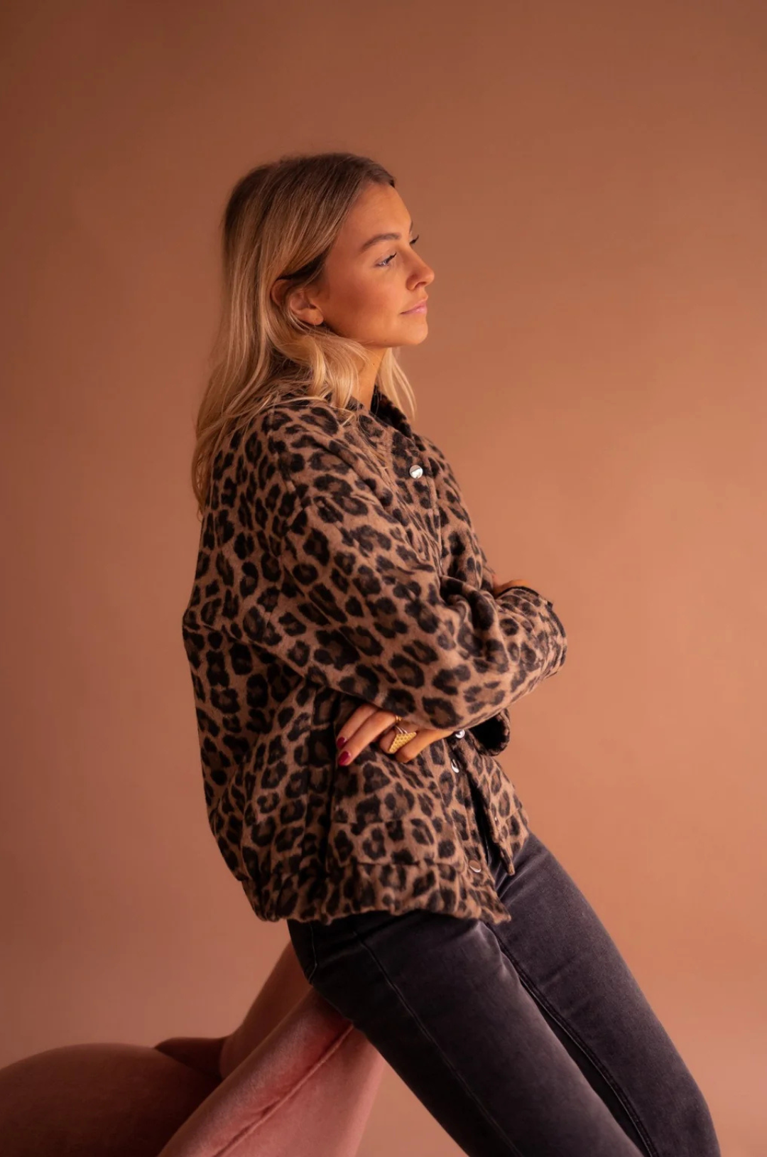 Veste oversize à motifs pour femme | hiver