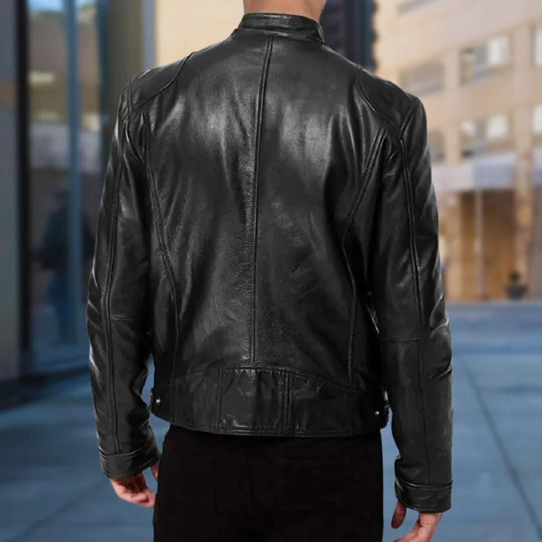 Veste de motard décontractée pour homme | Zippée