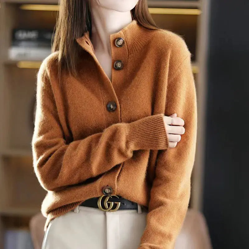 Gilet boutonné en maille pour femme | Hiver