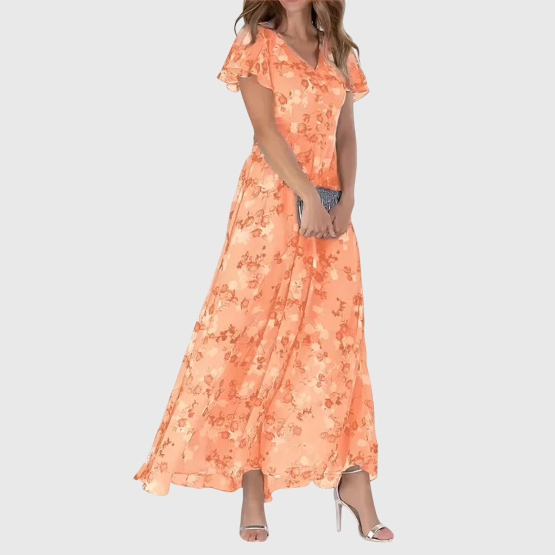 Women's Elegant Floral Dress | Maxi