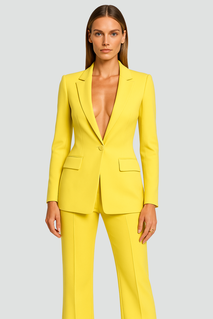 Women's Elegant Short Coat Suit Set | Formal
