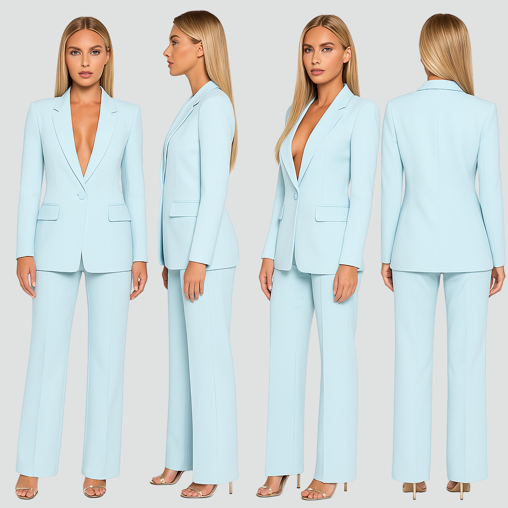 Women's Elegant Short Coat Suit Set | Formal