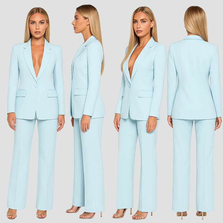 Women's Elegant Short Coat Suit Set | Formal