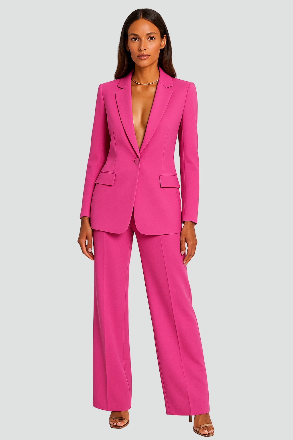 Women's Elegant Short Coat Suit Set | Formal