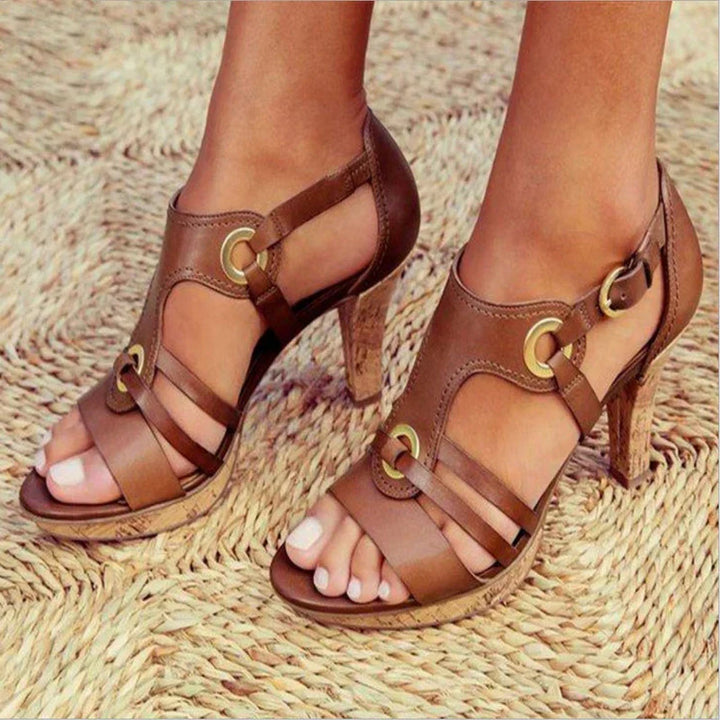 Women’s Open Toe Strappy Heels | Stylish