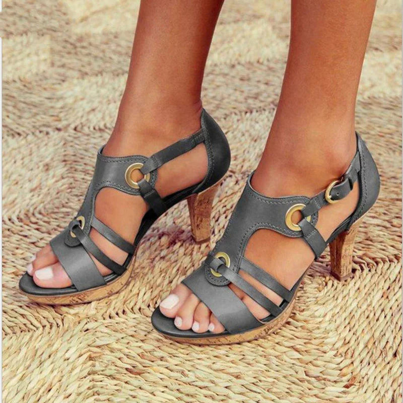Women’s Open Toe Strappy Heels | Stylish