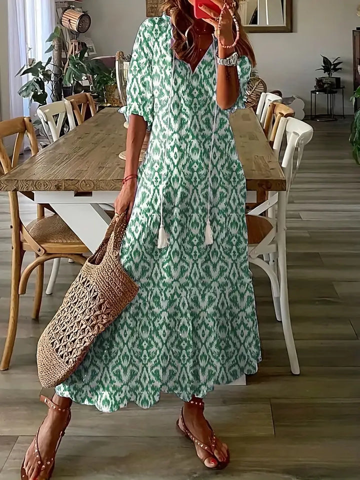Women's Boho Vacation Dress | Maxi
