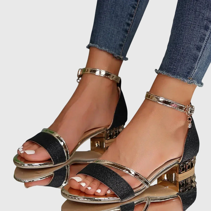 Women's Evening Heeled Sandals | Ankle Strap
