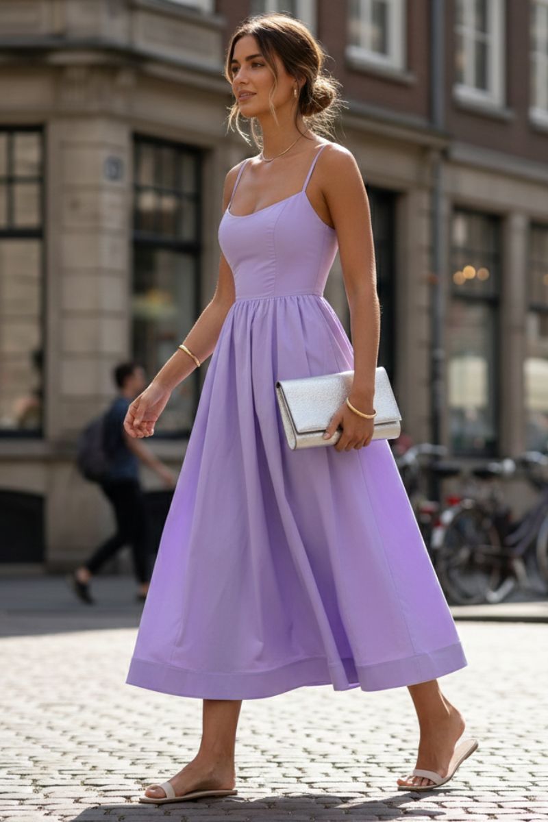 Women’s Sleeveless Cocktail Dress | Midi