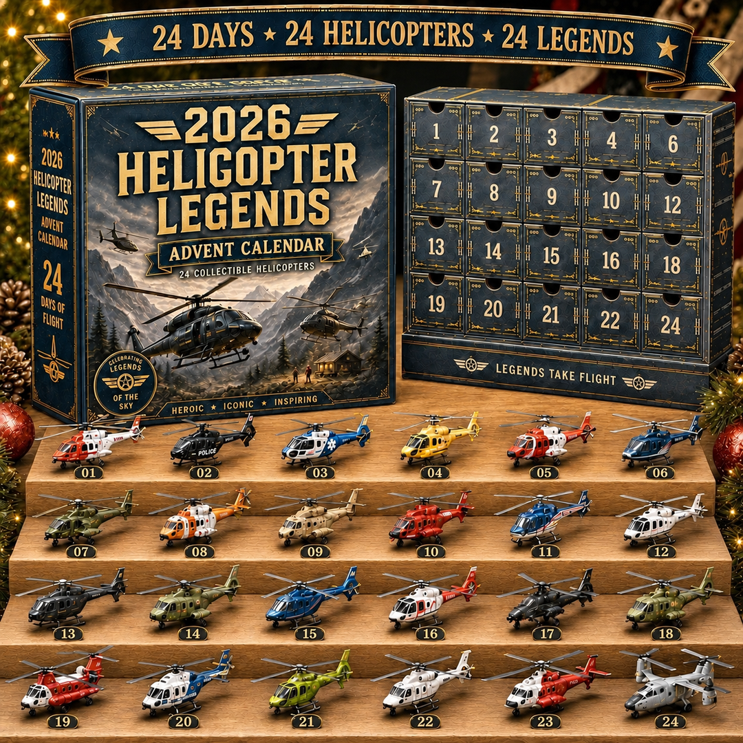 Calendrier de l'Avent avec avions, chars et hélicoptères | Noël