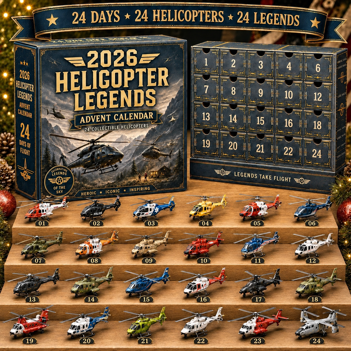 Calendrier de l'Avent avec avions, chars et hélicoptères | Noël