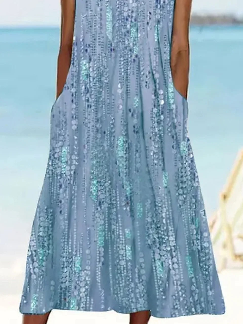 Women's Sleeveless Beach Dress | Midi