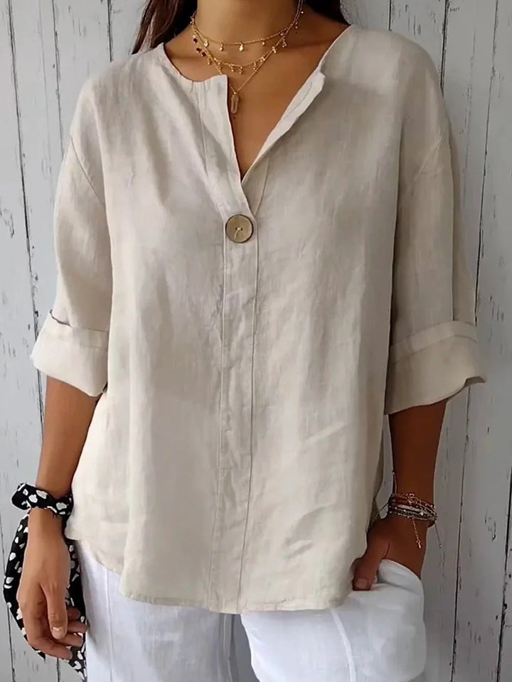Women's 3/4 Sleeves Button Blouse | Casual