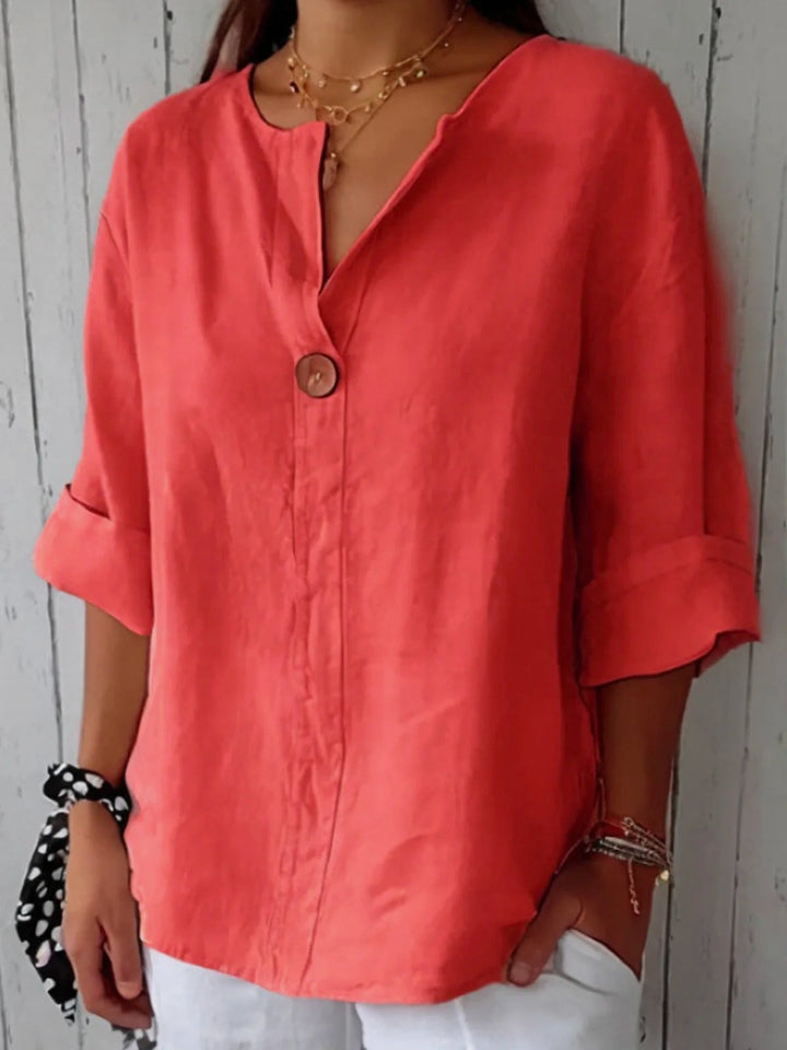 Women's 3/4 Sleeves Button Blouse | Casual