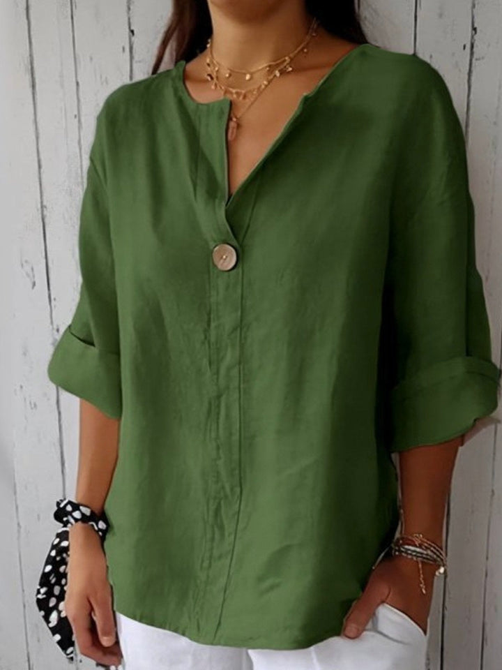 Women's 3/4 Sleeves Button Blouse | Casual