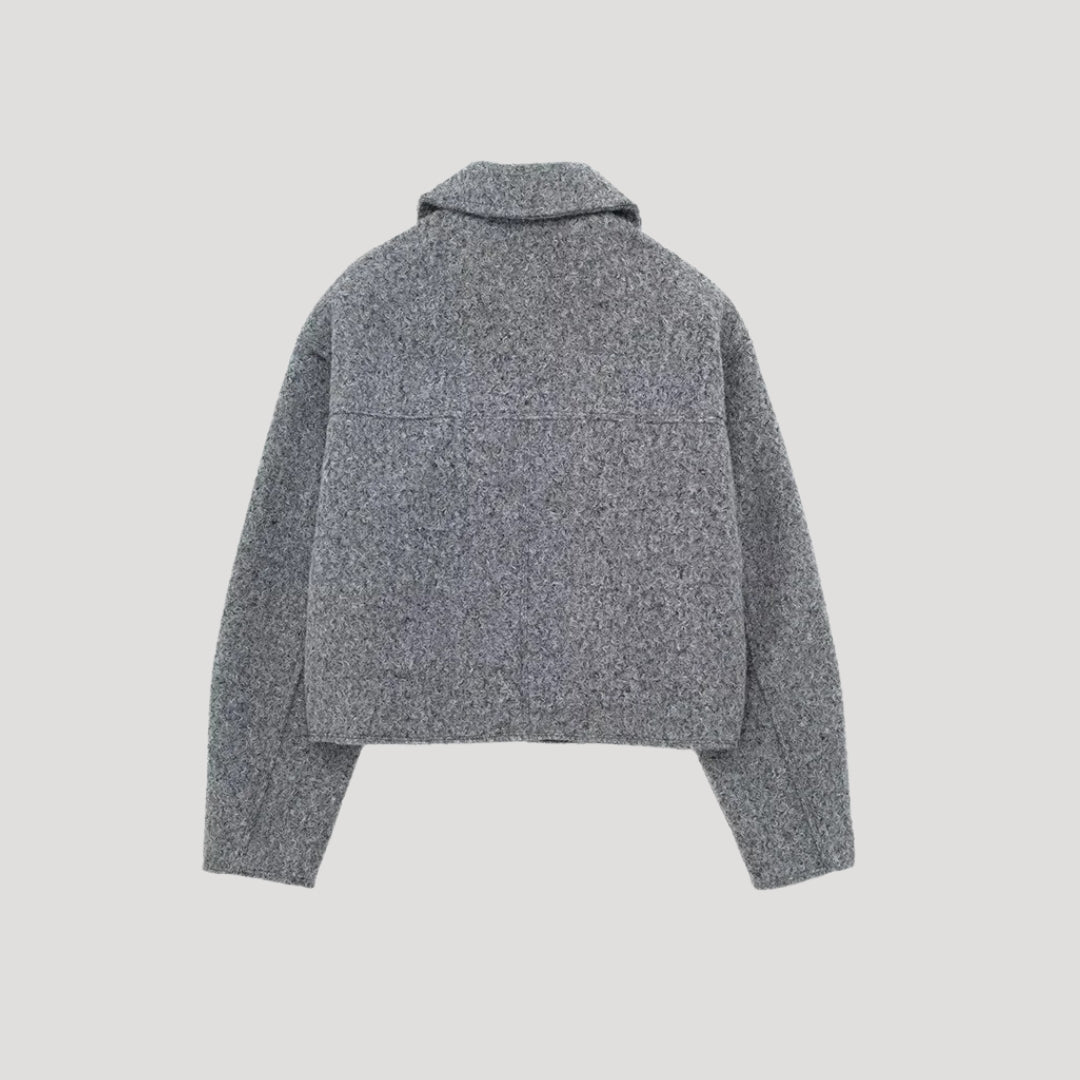 Women’s Zip-Up Cropped Jacket | Winter