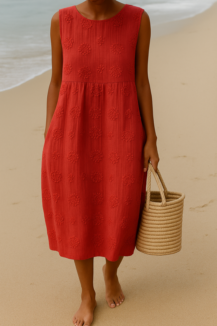 Women’s Summer Sleeveless Dress | Midi