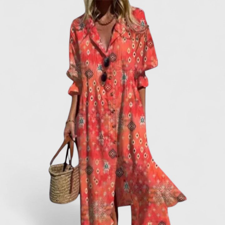 Women's Elegant Boho Summer Dress | Maxi