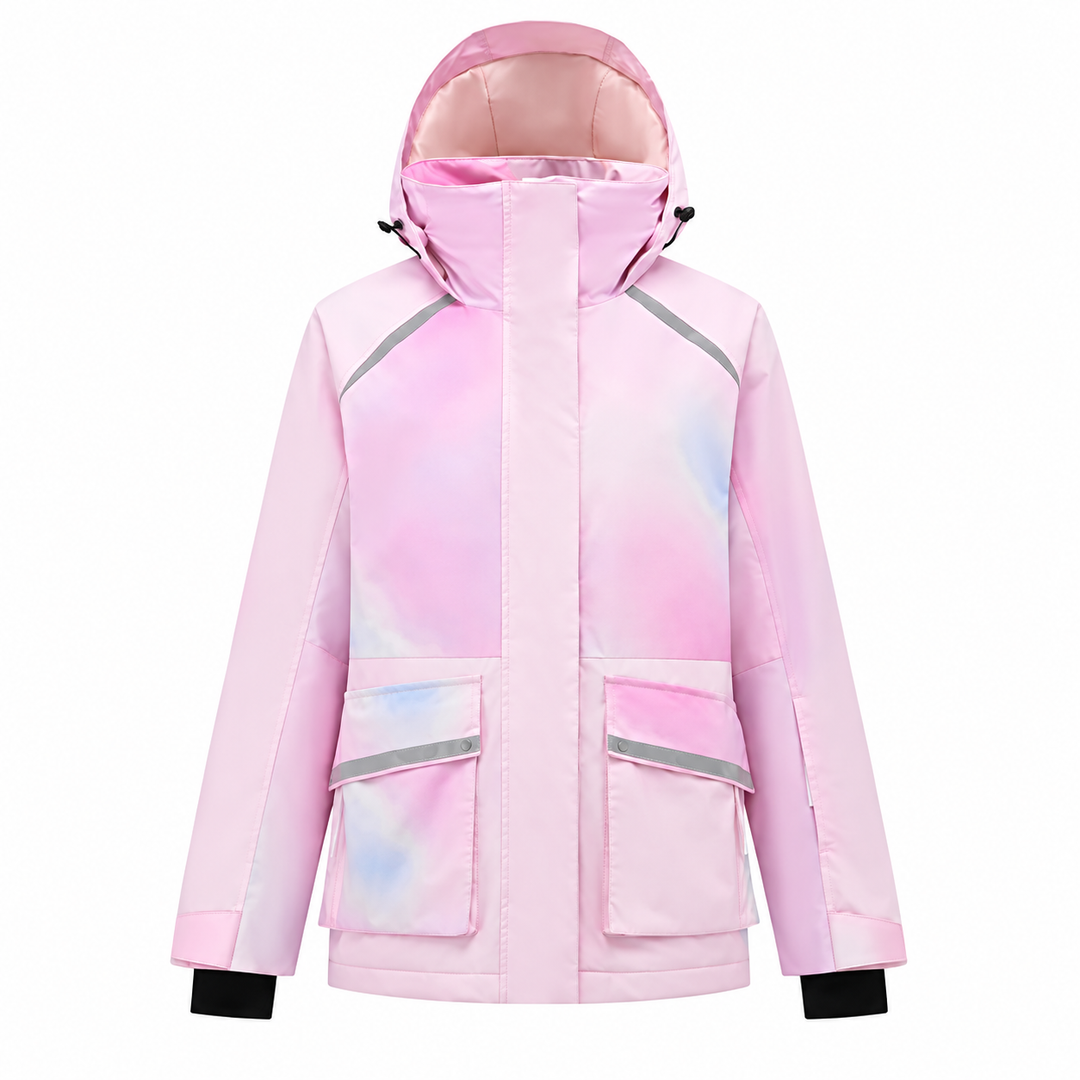 Unisex Winter Hooded Zip Up Ski Jacket | Snowboard
