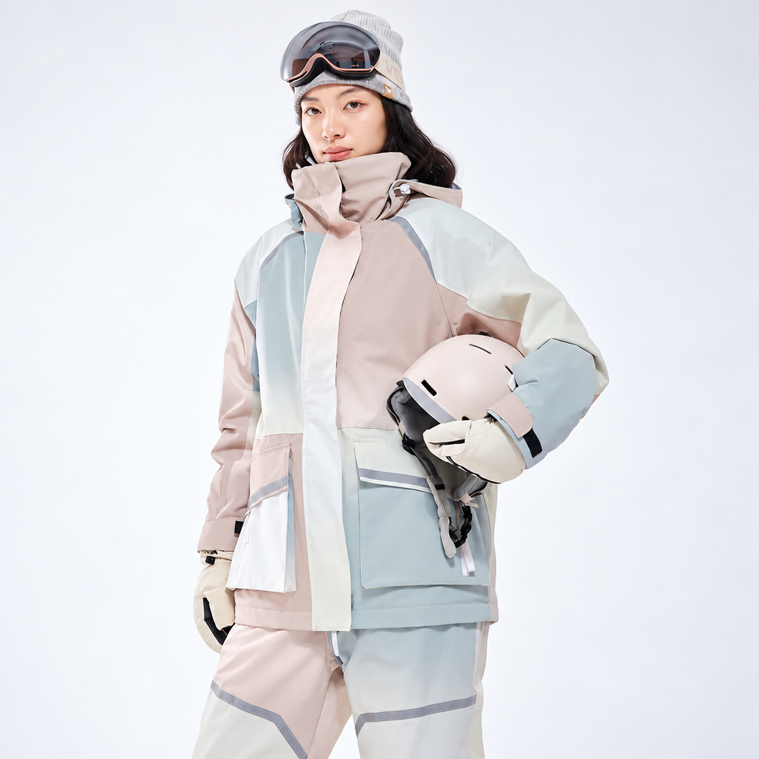 Unisex Winter Hooded Zip Up Ski Jacket | Snowboard