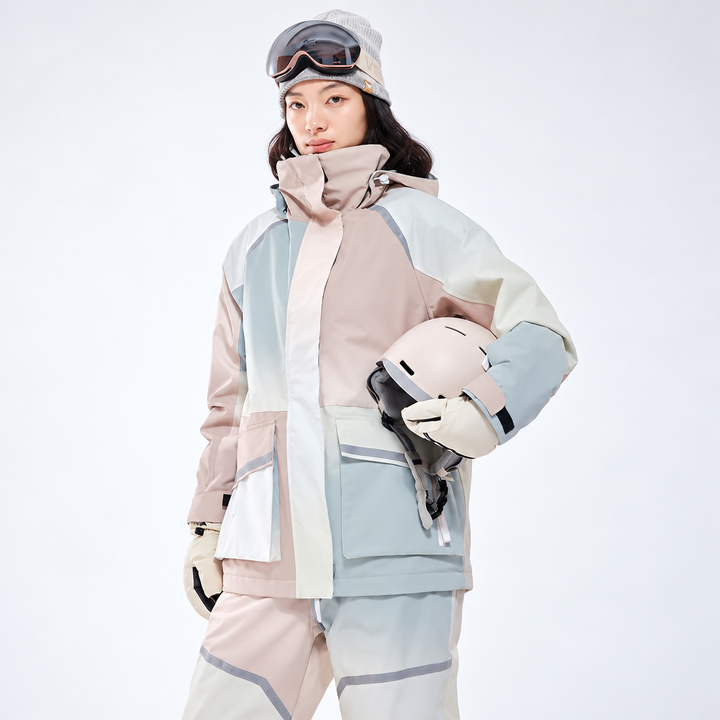 Unisex Winter Hooded Zip Up Ski Jacket | Snowboard