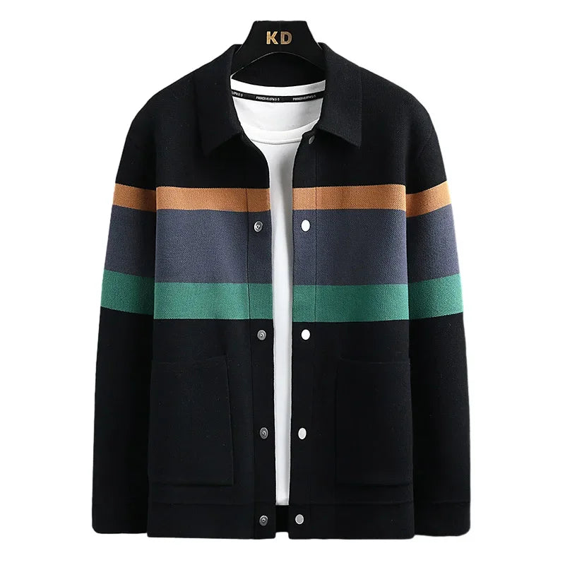 Men's Zip Up Knit Jacket | Winter