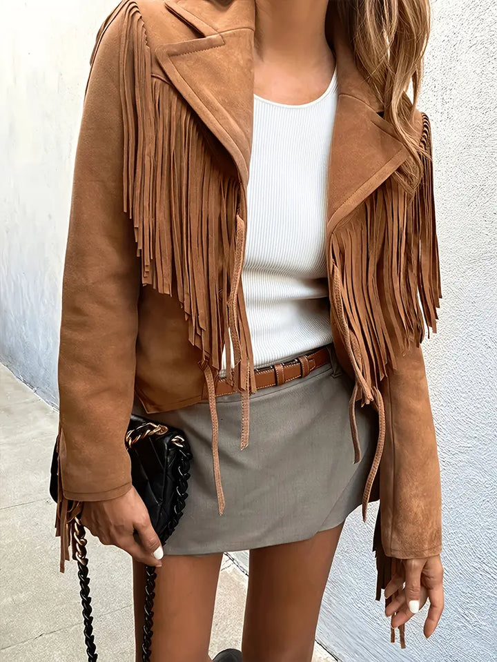 Women's Stylish Fringe Jacket | Party