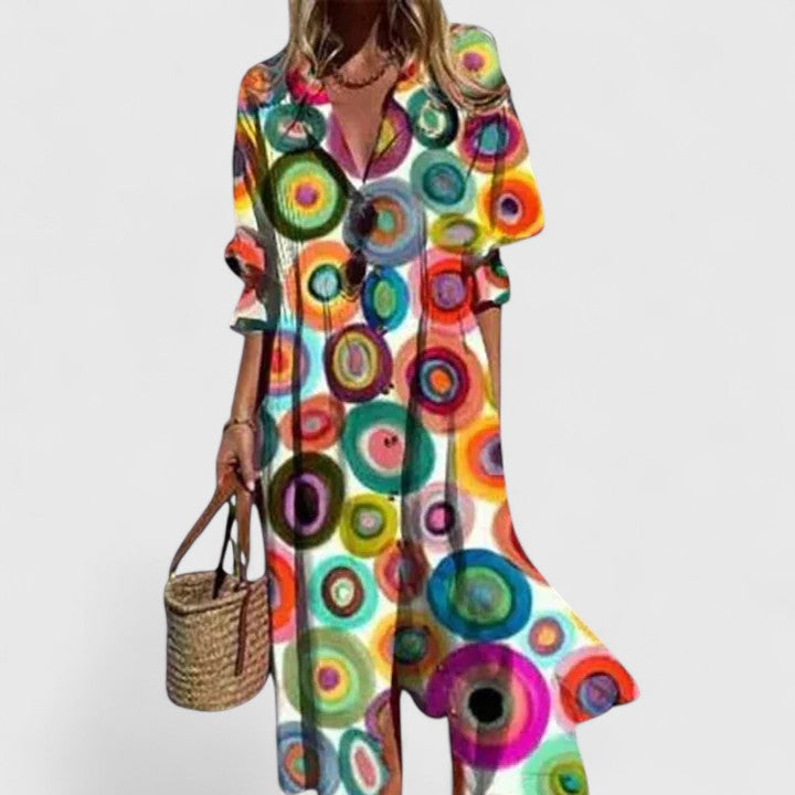 Women's Elegant Boho Summer Dress | Maxi