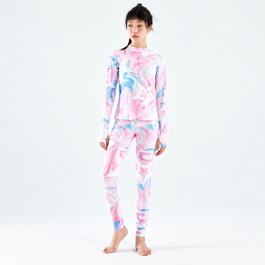 Women’s Base Layer Thermal Underwear Set Top and Leggings | Ski
