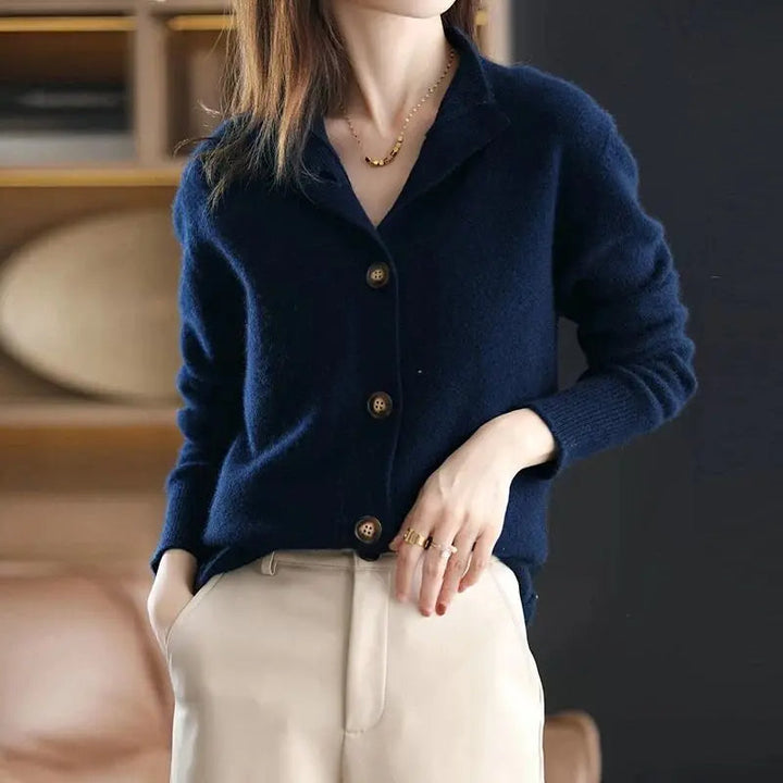 Gilet boutonné en maille pour femme | Hiver