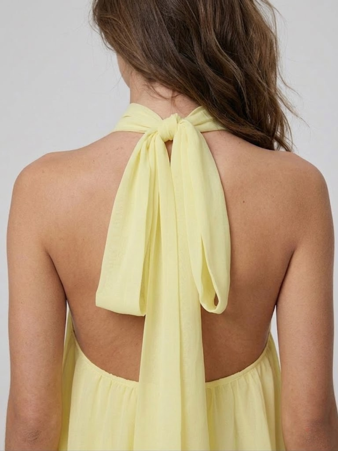 Women's Chique Tiered Ruffles Mock Neck Halter Party Dress | Mini