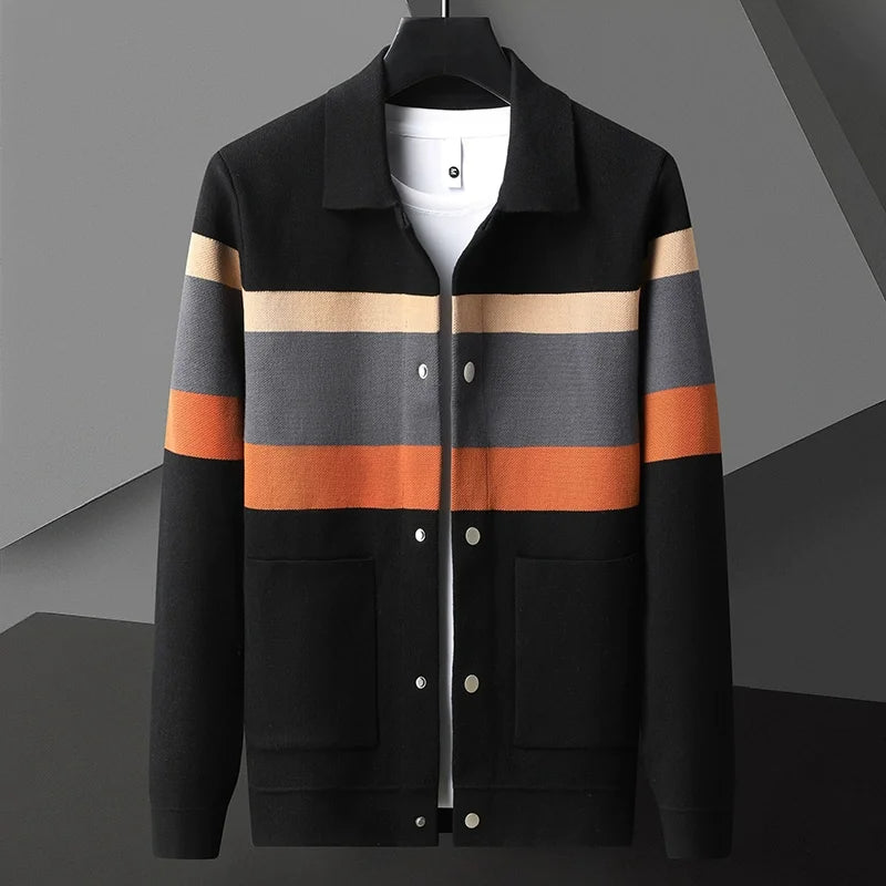 Men's Zip Up Knit Jacket | Winter