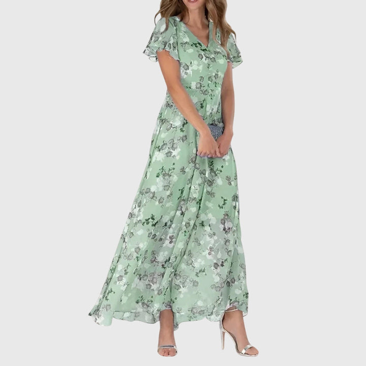 Women's Elegant Floral Dress | Maxi